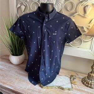 Men’s XS Hollister Epic Flex Stretch Collared Button Down Shirt